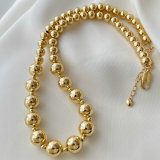 Gold ball necklace 50cm
