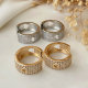 Pave zircon heart hoop