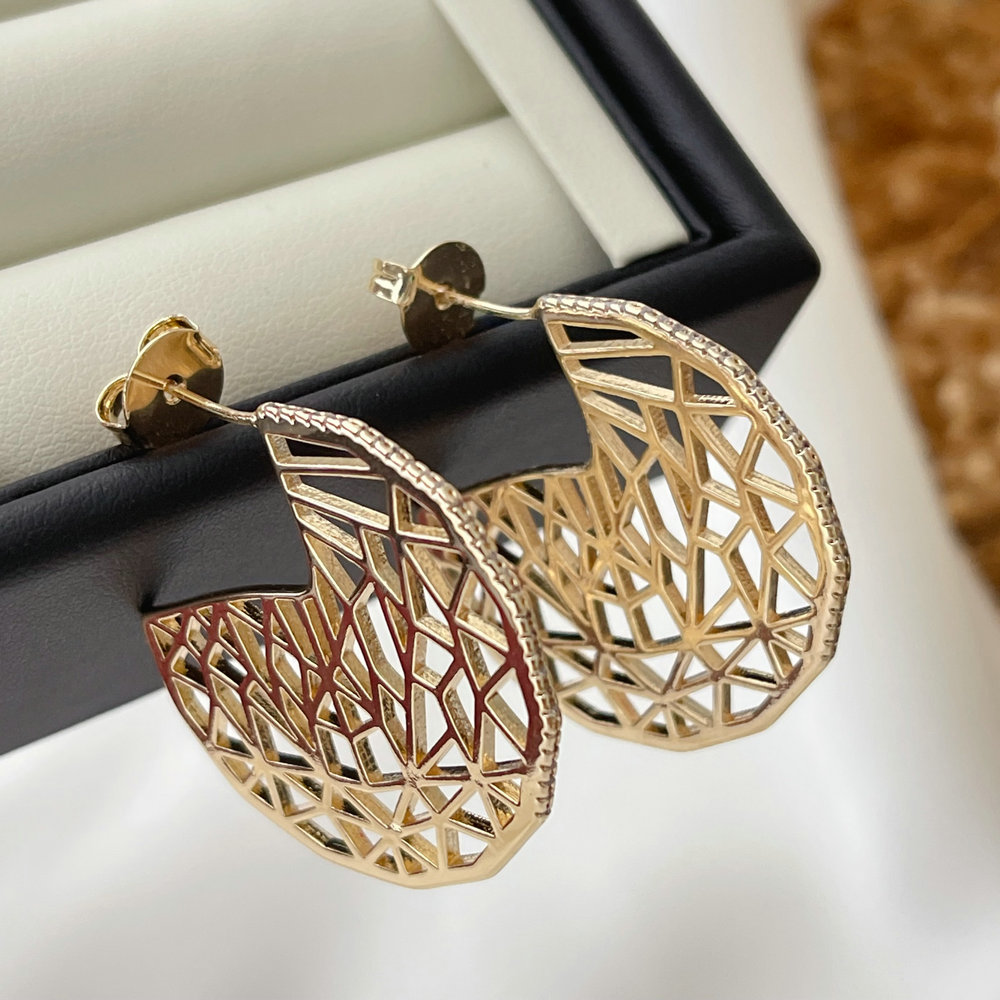 Chunky round earrings