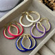 Enamel round hoop