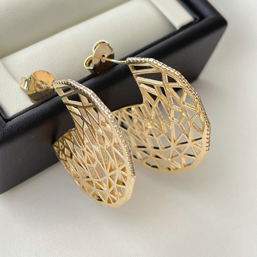Chunky round earrings