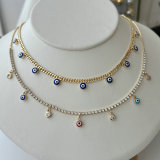 Thin chain with eye charm