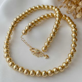 Gold ball necklace 50cm