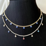 Thin chain with eye charm