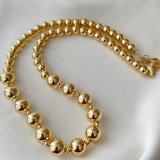 Gold ball necklace 50cm