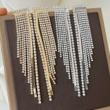 Zircon party tassel earrings