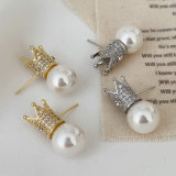 Crown Pearl Earrings