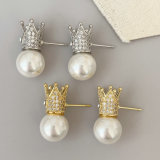 Crown Pearl Earrings