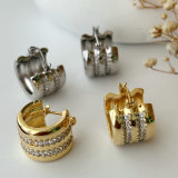 Chunky zircon hoop