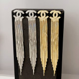 Channel tassel earrings