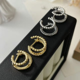 Pave double simple hoop