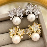 Pearl butterfly earrings