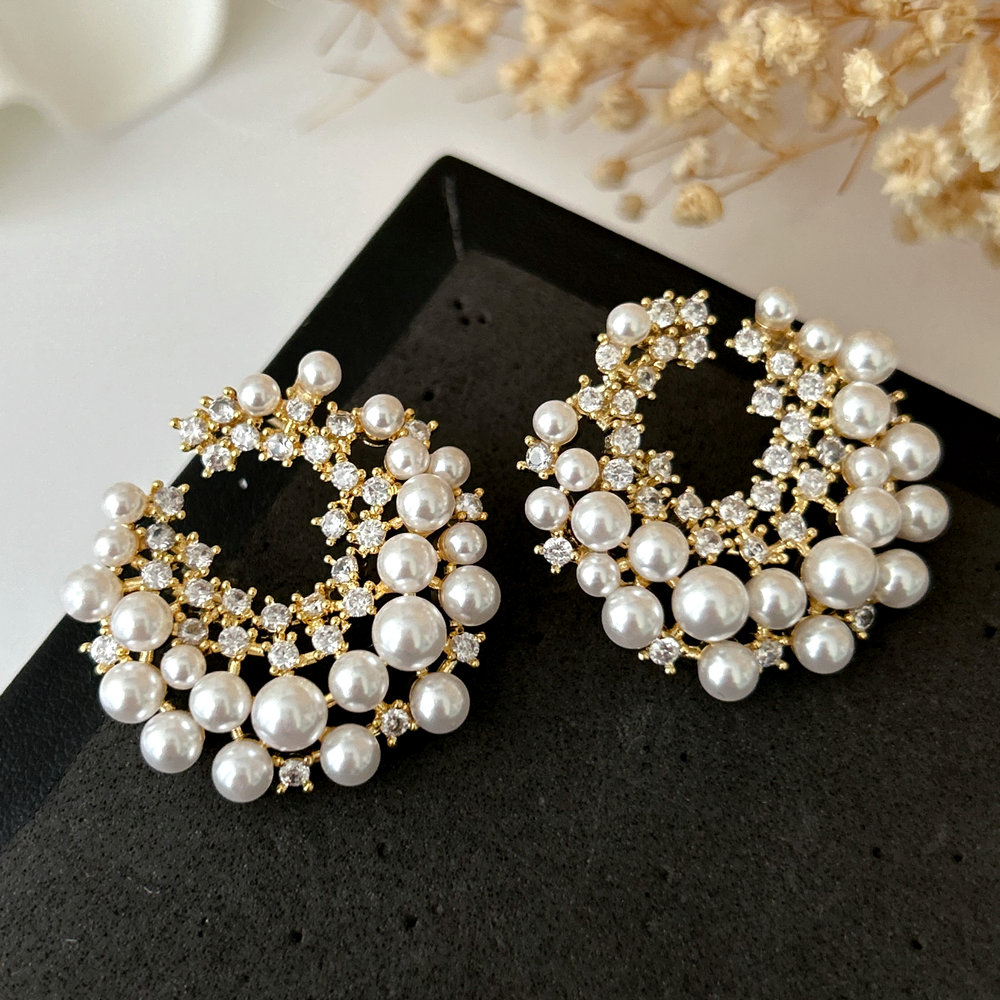 Pearl earrings