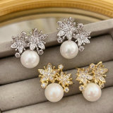Pearl butterfly earrings