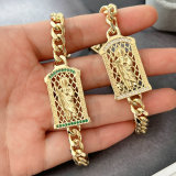 Religion cuban chain bracelet