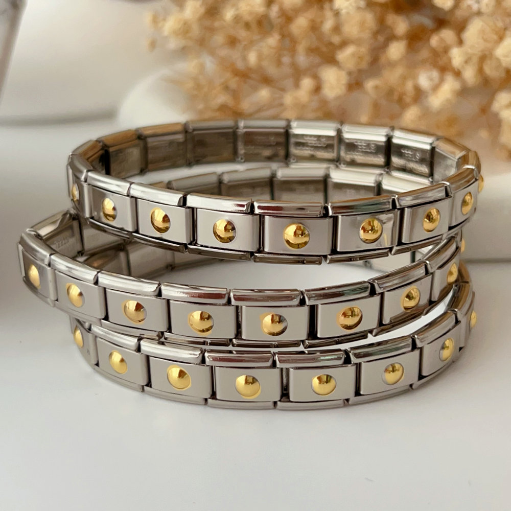 Elastic stainless steel bracelet