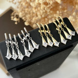arrow charm earrings