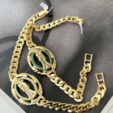 Religion cuban chain bracelet