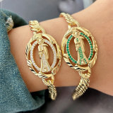 Religion cuban chain bracelet