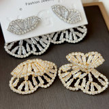 Pave butterfly earrings