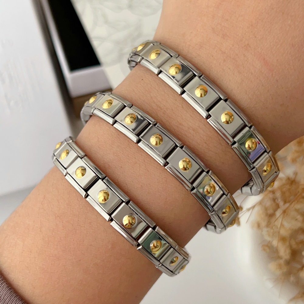 Elastic stainless steel bracelet