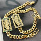 Religion cuban chain bracelet