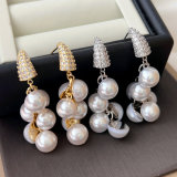 Pearl tassel earrings