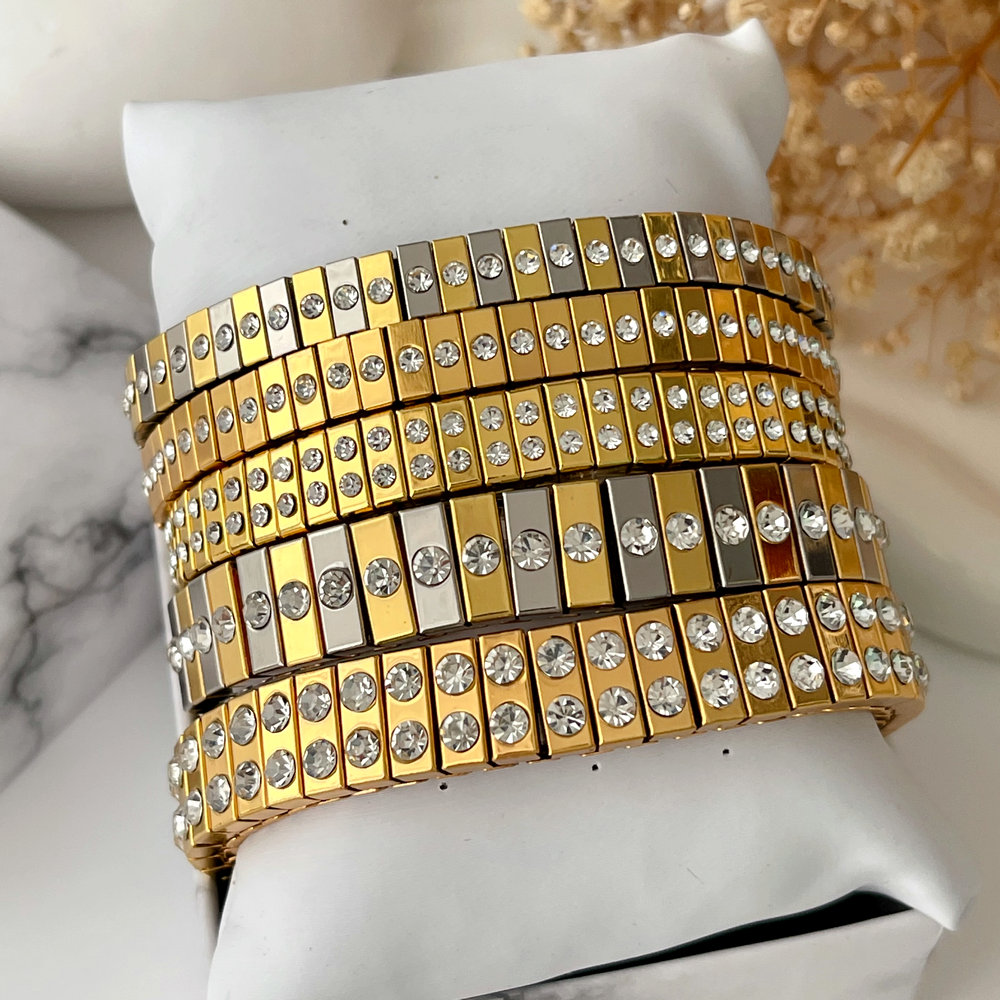 Copy Pave heart bracelet