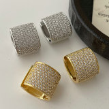 Chunky zircon hoop