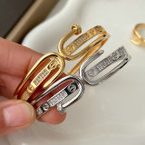 Pave set nail bangle