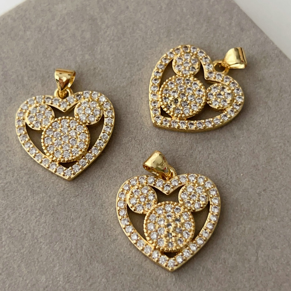 Pave mickey charm