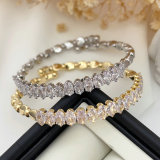 Pave fashion adjustable bracelet