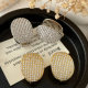Chunky zircon style earrings