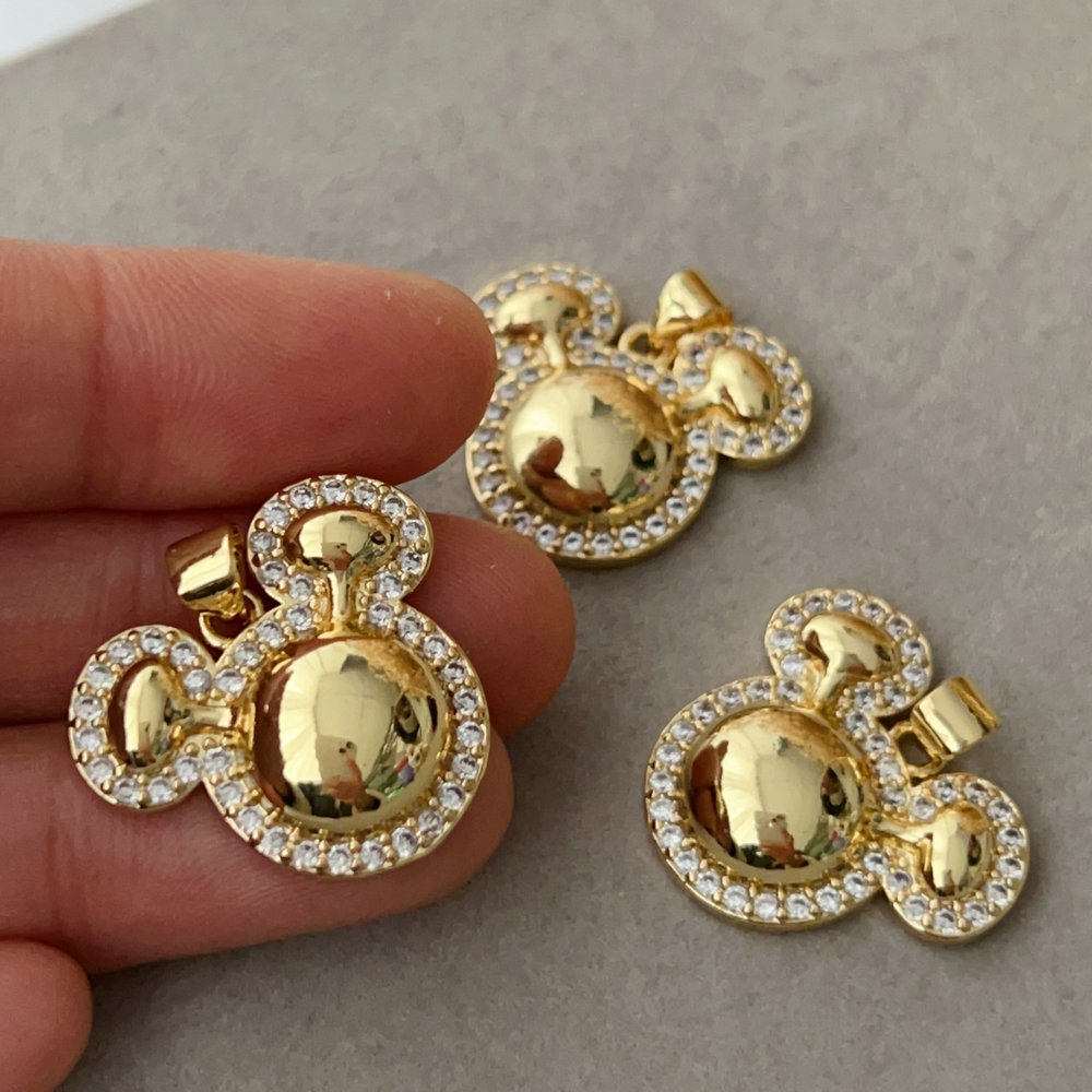 Pave mickey charm