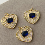 Pave zircon heart charm