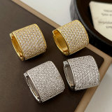 Chunky zircon hoop