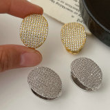 Chunky zircon style earrings