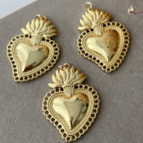 Metal heart charm