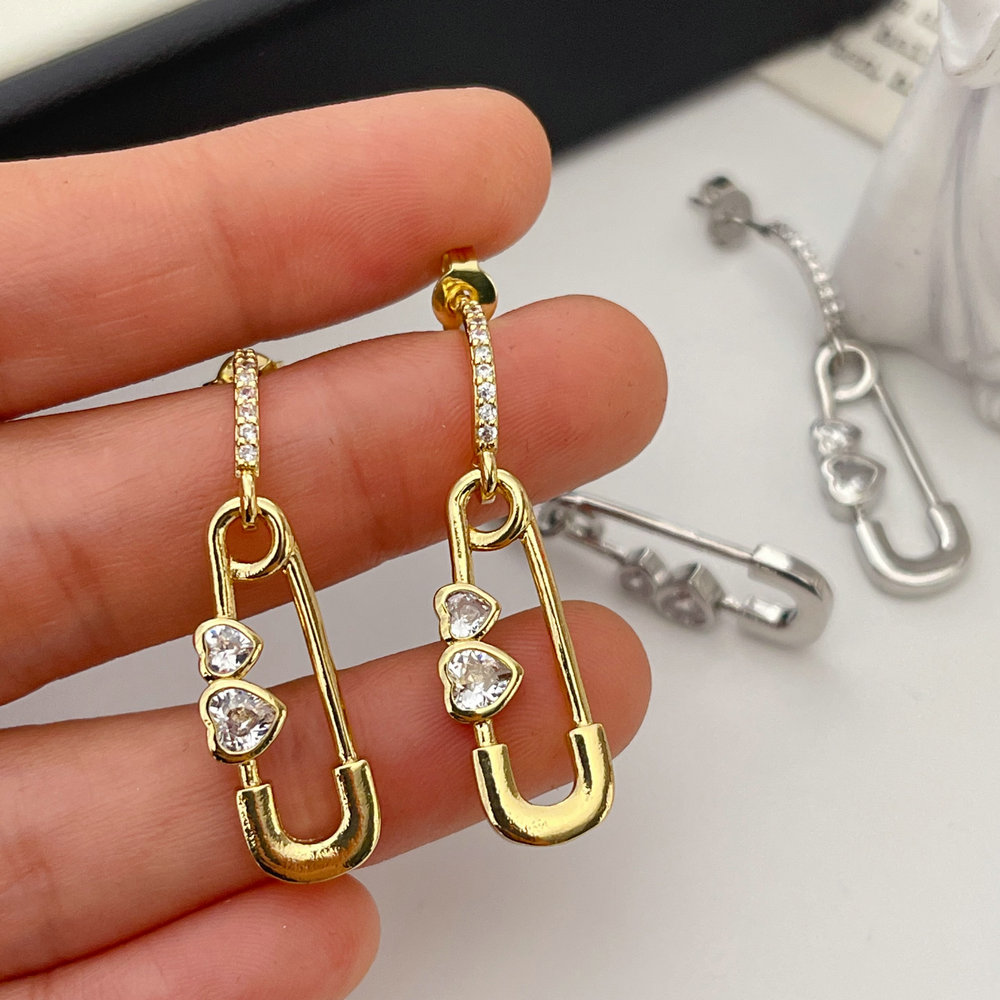 Pin earrings