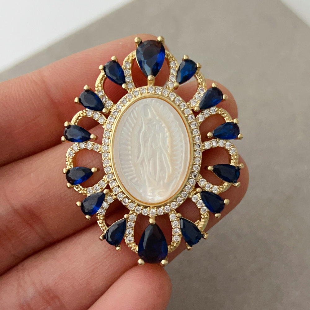 Oval religion charm