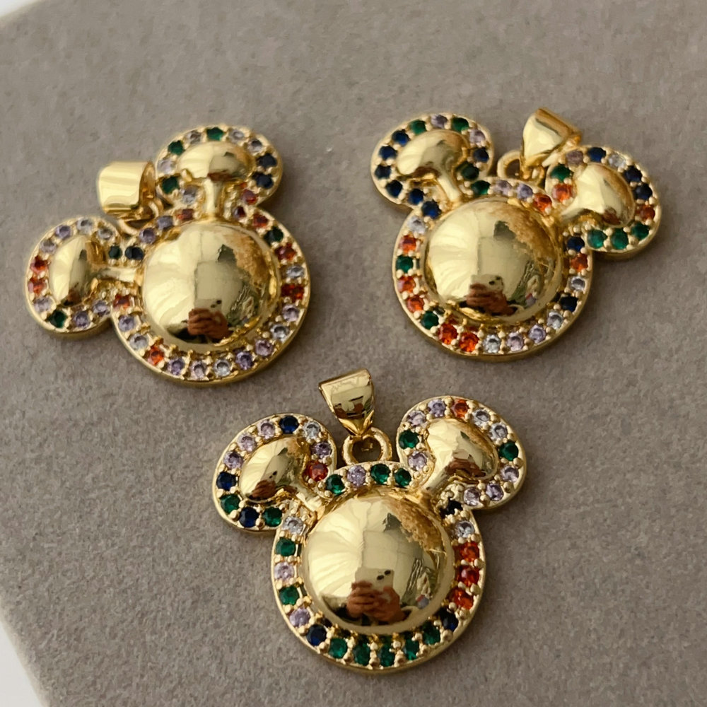 Colorful mickey charm