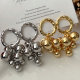 Fashion ball charm earrings
