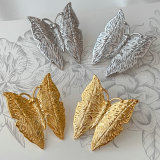Metal butterfly earrings
