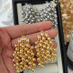 Chunky ball tassel earrings