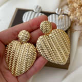 Chunky heart earrings