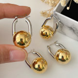 Balll u hoop earrings