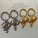 Fashion ball charm earrings
