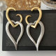 Chunky heart earrings