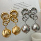 Chain ball earrings