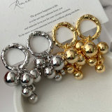 Fashion ball charm earrings